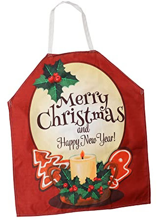 SEWOART Weihnachtsschürze Gedruckt Für Erwachsene Ärmellose Kochschürze Mit Verstellbarem Gürtel Für Küche Grillabende Und Partys