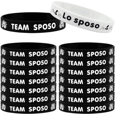 WUSJCOF Addio al Celibato Gadget 16 Pezzi, Bracciali Silicone Groom To Be, Gadget Matrimonio per Nozze, Accessori Sposo e Amico dello Sposo, Gadget Addio al Celibato Uomo per Festa Fidanzamento