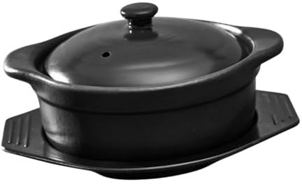 Alipis Keramik Schmortopf Mit Deckel 1,26l Multifunktionaler Küchentopf Bpa Frei Für Reisnudeln Und Feuertopf Mittlere Größe