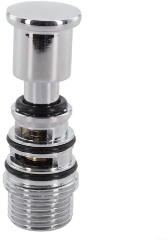 Drhomeam Duschschalter-Ventil, Dreifach-Badewannen-Wasserhahn-Wasserventil-Umsteller, federbelasteter Klimmzug-Wasserumsteller aus Kupfer-Verchromungsmaterial (A1001)