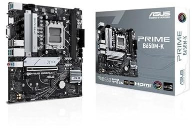 mATX Prime B650M-K AM5 Motherboard with Multiple USB Ports, Support for DDR5 Memory and PCIe Expansion, Ideal for Next Generation Computers.
