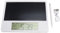 Mtlavishness Electronic Calendar with Notepad Time Date Temperature Humidity Display Rechargeable Desktop Calendar LCD Writing Tablet for Office Business Home