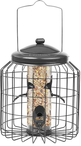 Crystals Squirrel Proof Hanging Bird Feeder for Small Birds – Heavy Duty Garden Seed Feeder – Wild Bird Feeders for Outdoor Use