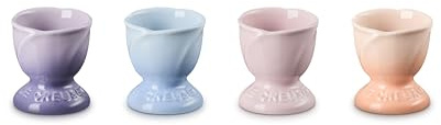 Le Creuset Stoneware Petal Egg Cups, Set of 4, Multicolor