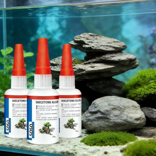 Aquarium Kleber,Aquarium Pflanzenkleber,3pc Mooskleber,Aquariumkleber Fischsicher,Aquariums Silikon Kleber,Korallenkleber Gel,Pflanzenkleber für Wasserlandschaftsgestaltung Wasserpflanzen,Korallen
