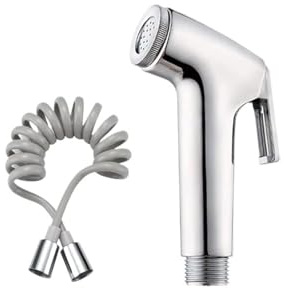 Bidet-Toiletten-Sprühkopf, Handbrause For Bidet-Wasserhähne, Sanitär-Shattaf-Duschkopf, Selbstreinigendes Zubehör Hoher Wasserdruck(Grey Silver 1 set)