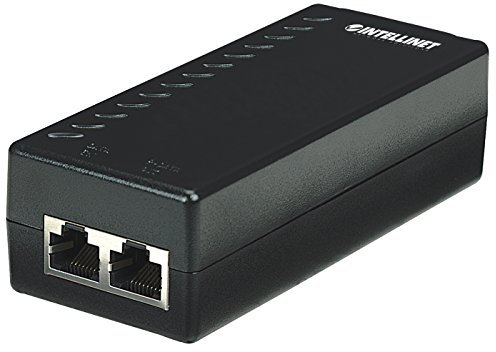 Intellinet Power over Ethernet (PoE) Injektor (1 Port, 48 V DC, IEEE 802.3af kompatibel) schwarz, 524179
