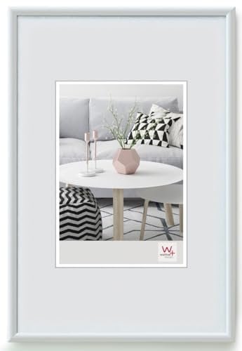 walther design Bilderrahmen weiss 60 x 90 cm Galeria Kunststoffrahmen KW090H