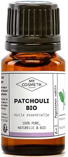 MY COSMETIK - Olio essenziale di Patchouli biologico - Da agricoltura biologica - Chemiotipizzato HEBBD/HECT - 100% puro e naturale - Certificato ECOCERT - Prodotto in Francia - 10 ml