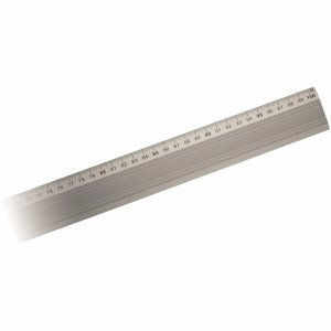 Aristo Aluminium-Lineal mm-Teilung 100cm Gummiauflage
