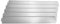 casa.pro Bordure pour Jardin Bordure pour Pelouse Palissade Acier Galvanisé Barrière 500 cm Kit de 5