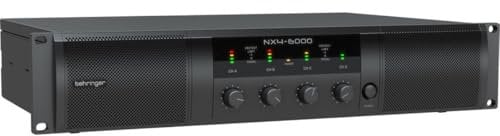 Behringer NX4-6000 Ultra-Lightweight 6000 Watt 4 Channel Class-D Power Amplifier with SmartSense Loudspeaker Impedance Compensation