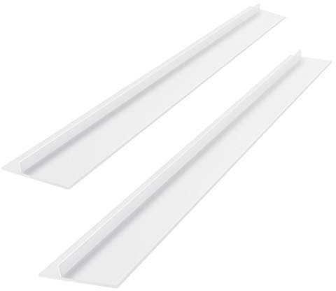 Hitzebeständige Silikon-Abdeckung für die Herdplatte, Spaltfüller, Dichtungen für Küche (Farbe: Weiß, 63,5 cm)