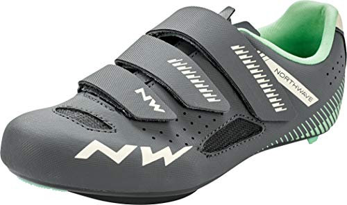 Northwave Core Damen Rennrad Fahrrad Schuhe grau/grün 2021: Größe: 38
