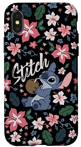 iPhone X/XS Disney Lilo & Stitch Tropical Floral Stitch Case