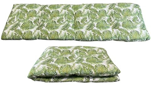 VIGIVISION Cojín para Tumbona. Colchón Tumbona Acolchada Classic Medidas 180x55X8cm. (Hoja Verde)