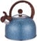 Webao Bouilloire Sifflante Induction 2,5 L Inox Théières pour Cuisinière, Poignée Résistante à la Chaleur, Tous Feu Donc Induction, Théière avec Sifflet pour Thé, Café, Bleu Étoilé