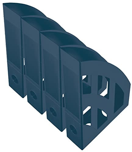 Helit - Stehsammler The Green Bridge, DIN A4-C4, aus Recycling-Kunststoff Blauer Engel Zertifiziert (blau, 4)