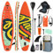 NACATIN Aufblasbares SUP Board, Stand Up Paddle Board 10.6 mit komplettem Zubehör & Verstellbarer Paddel-Reiserucksack, Pumpe, 10 L Wasserdichter Rucksack, Leine