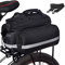 Taeku Gepäckträgertasche, Multifunction Fahrradtasche 27L wasserdichte Fahrrad Seitentasche Groß Satteltasche Reißfest Fahrrad Tasche mit Regen Abdeckung (Schwarz)