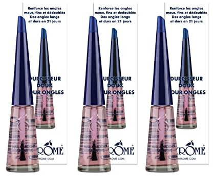 Herome 3-Pack Nagelhärter Sensitive - Nagelverstärker Garantiert Feste Nägel Innerhalb von 30 Tagen. Mit Keratin, ohne Formaldehyd (Nail Hardener Sensitive) - 3 * 10ml.