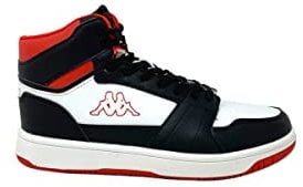 Kappa - Sneakers Alta, Uomo Donna, Bianco, Poliuretano, Fitness. Logo Basil MD, Taglia: 43