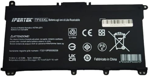 Ipertek Batteria compatibile con HP pavillon x360 portatile TF03XL L11421-421 pc laptop