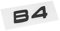 CIFEAR Auto Heckaufkleber Kofferraum Aufkleber für Volvo S90 S60L XC60 XC90 3D-Car-Styling-Zubehör Auto-Aufkleber-Logo-Emblem Abzeichen-Styling-Aufkleber,B4