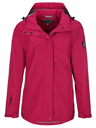 Blue Wave Damen Funktionsjacke Britta - Regenjacke Funktionsmantel mit Mesh-Futter und abnehmbarer Kapuze