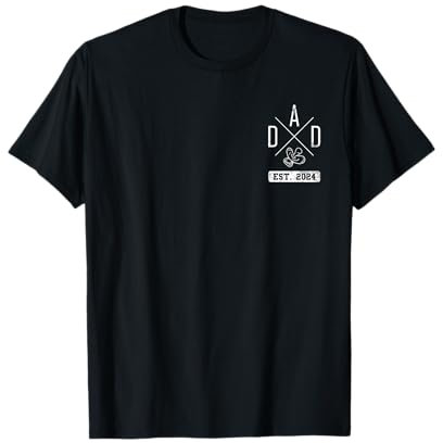 Dad Est. 2024 | Vater Papa Schwangerschaft Baby Schnuller T-Shirt
