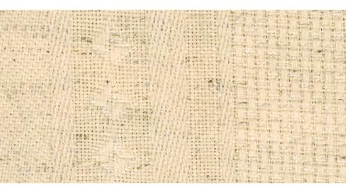 Tischdecke mit eingewebten Aida-Feld für Kreuzstich zum Besticken, 80x80cm, 754800, natur