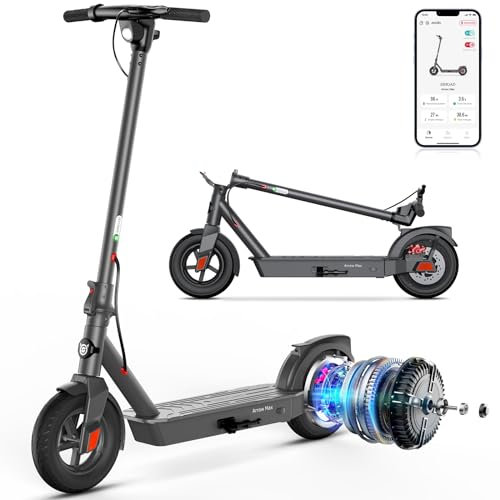 SISIGAD Elektroroller für Erwachsene, große Reichweite 30Meilen, 10 Zoll Reifen, 20km/h & Last bis zu 100kg, Faltbarer E-Scooter mit Dual Brake System (Nein ABE)