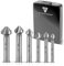 STAHLWERK HSS Kegelsenker 6er Set 90° 6,3-20,5 mm DIN 335 Form C Senker | Entgratsenker | Senkbohrer | Ansenker | Versenker | Senkwerkzeug | Universal-Kegelsenker-Satz für Holz, Metall und Kunststoffe