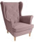 SEELLOO Sessel Hocker Ohrensessel Wohnzimmer Relaxsessel Samt Fernsehsessel Lounge Modern Schlafzimmer Bequem Loungesessel, Rosa, 95 x 81 x 102 cm