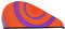 FUkker Trockenhaube für Haare, Coral Velvet Quick Dry Hair Towel Wrap Haartrockentuch für Dickes Haar,Orange Circle Zentrum