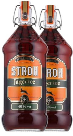 Licores Sebastian Stroh Jagertee 1 L (Caja de 2 Botellas de 1 L)