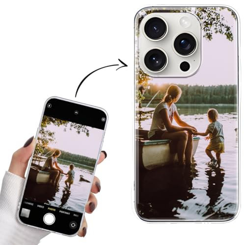 König Design Handyhülle mit Foto für Apple iPhone 16 Pro - Personalisierte Hülle, selber gestalten, mit Bild - Schutzhülle aus weichem TPU Silikon Gel Material