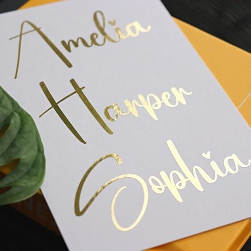 4 pezzi adesivi in vinile con nome personalizzato, lettere for decalcomania in vetro, decorazioni for matrimoni, adesivi in vinile for proposta di damigella d'onore, scatola regalo con nome