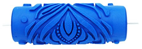 Rouleau de peinture en relief de 12,7 cm - Pochoir mural - Motif floral - #16