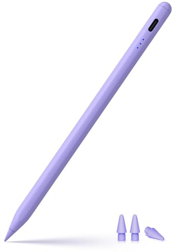 Penna per iPad 2018-2025 con Ricarica Rapida, Rifiuto del Palmo e Rilevamento dell'Inclinazione, Compatibile con ipad 11/10/9/8/7/6, ipad Mini 7/6/5, Air M3/M2/5/4/3, i-pad Pro M5/M4 13/12,9/11