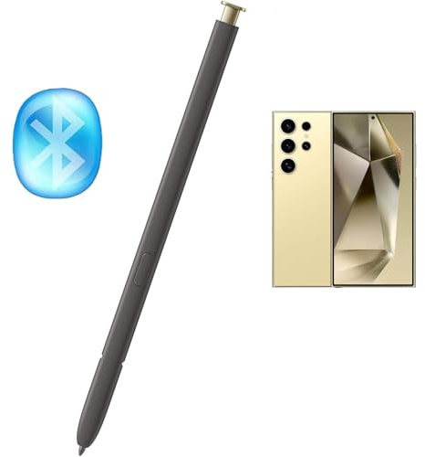 Galaxy S24 Ultra S Pen con Bluetooth para Samsung Galaxy S24 Ultra 5G Stylus Pen Reemplazo para Samsung Galaxy S24 Ultra S Pen Versión US EJ-PS928BYEGUS (amarillo titanio)