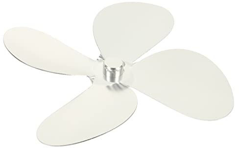 DECORNIJIA Kamin Fan Klingen kaminofen zubehör kaminzubehör tragbarer batteriebetrieben Kraftvoll professioneller Lüfterflügel austauschbarer Lüfterflügel Aluminiumlegierung Silver