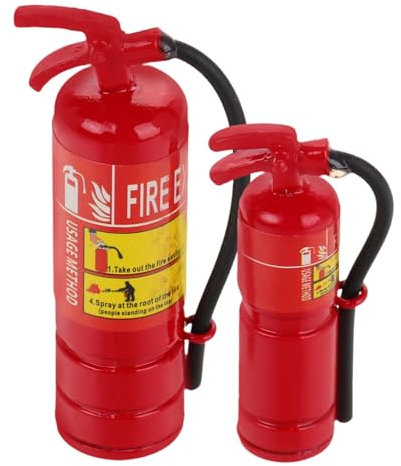 INOOMP 2piezas Extintores Miniatura Realistas Decoración De Casas De Muñecas Paisajismo Decoración Extintores