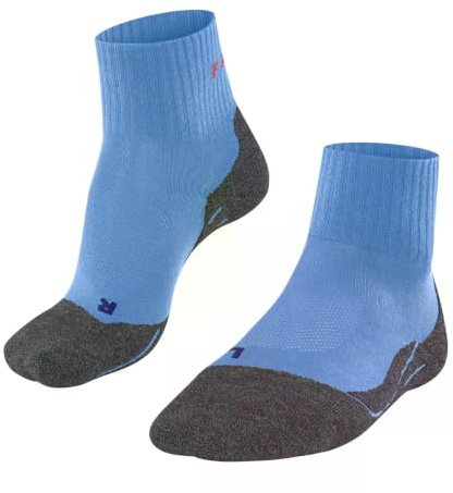 FALKE Men's TK2 Explore Cool Short M Sso Lyocell Functional Yarn Thick Anti-Blister Hiking Socks 1 Pair, Blue Note 6545, 8-9