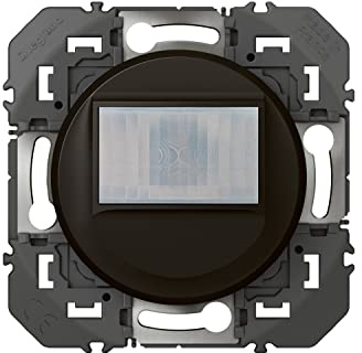 LEGRAND | Interrupteur Automatique Universel Composable Sans Neutre 100W Led Dooxie Noir, Détection De Mouvement Infrarouge, Commande À Distance Possible, Sensibilité Et Luminosité Ajustables