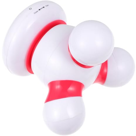 Kleiner Körpermassagegerät 1 Stück Abs Rot Handmassagegerät mit Zurück | Massagegerät Klein Vibration, für Körper, 1stück für Zuhause und Beauty Salons