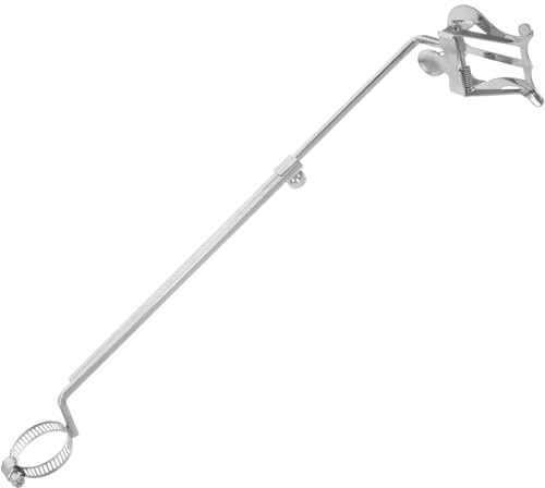 Homoyoyo Pince à Partitions pour Flûte Traversière Argentée, Lyre Musicale Portable Réglable, Clip Léger et Robuste pour Accessoires D'instruments de Musique en Marche, Support Pratique