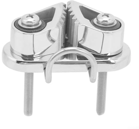 Tacchetto a camma in acciaio inossidabile 316 per corda da 3-12 mm, morsetto per linea di ancoraggio a vela, con ingresso svasato, per kayak, canoa, gommone, accessori per barche