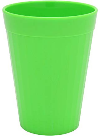 Harfield Lime Green 200ml Cups Children's Tumblers (Pack of 6) Reusable Virtually Unbreakable Polycarbonate