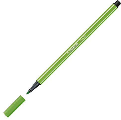 Stabilo Pen 68, 1 Piece of Felt tip, Middle tip Green Light Green